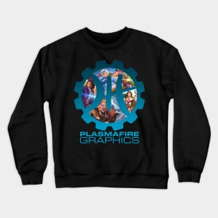 Plasmafire Graphics Logo Frame Tee #2 - Female Heroes Crewneck Sweatshirt